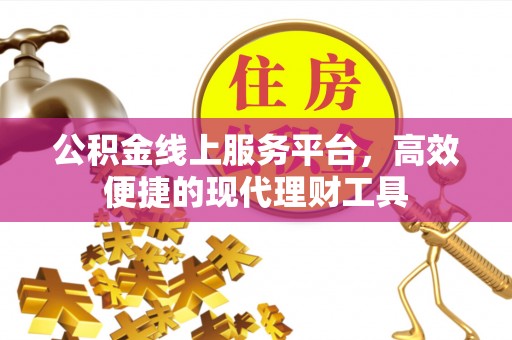 国姓公积金线上服务平台，高效便捷的现代理财工具