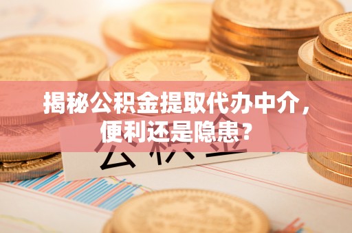 国姓揭秘公积金提取代办中介，便利还是隐患？