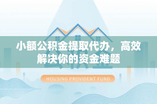 国姓小额公积金提取代办，高效解决你的资金难题
