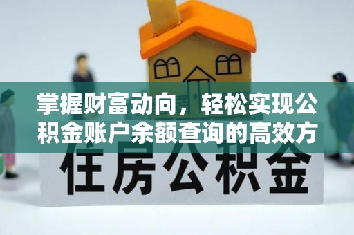 国姓掌握财富动向，轻松实现公积金账户余额查询的高效方式