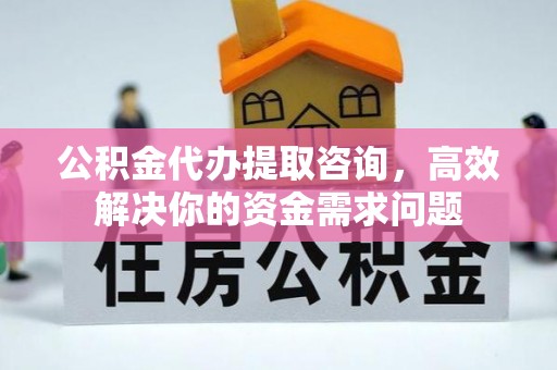 国姓公积金代办提取咨询，高效解决你的资金需求问题