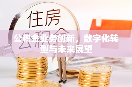 国姓公积金业务创新，数字化转型与未来展望