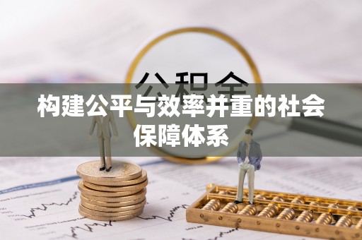 国姓构建公平与效率并重的社会保障体系