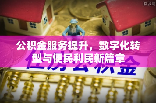 国姓公积金服务提升，数字化转型与便民利民新篇章