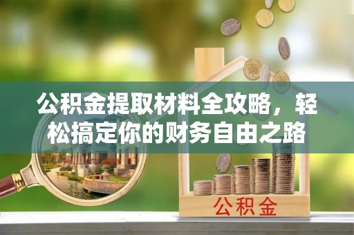 国姓公积金提取材料全攻略，轻松搞定你的财务自由之路
