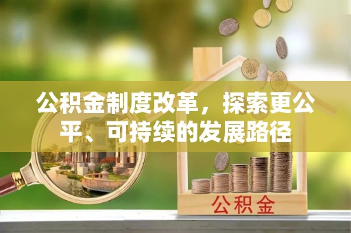 国姓公积金制度改革，探索更公平、可持续的发展路径