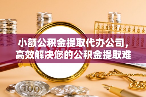 国姓小额公积金提取代办公司，高效解决您的公积金提取难题