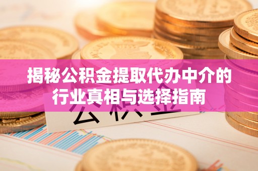 国姓揭秘公积金提取代办中介的行业真相与选择指南