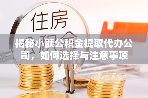 国姓揭秘小额公积金提取代办公司，如何选择与注意事项