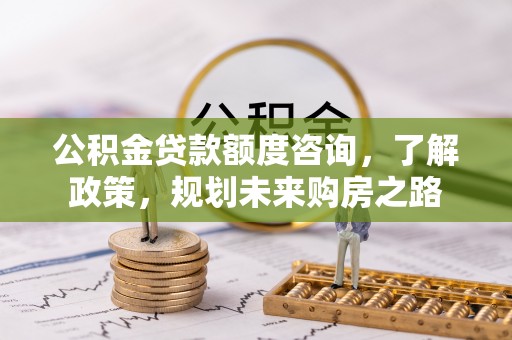 国姓公积金贷款额度咨询，了解政策，规划未来购房之路