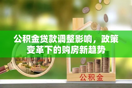国姓公积金贷款调整影响，政策变革下的购房新趋势