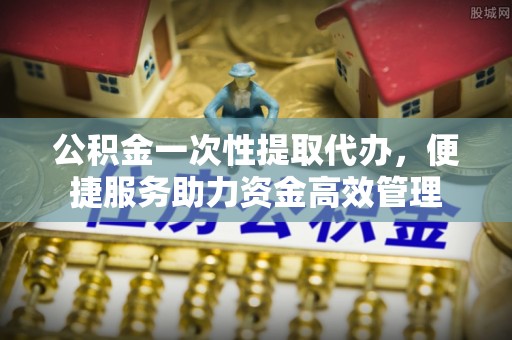 国姓公积金一次性提取代办，便捷服务助力资金高效管理