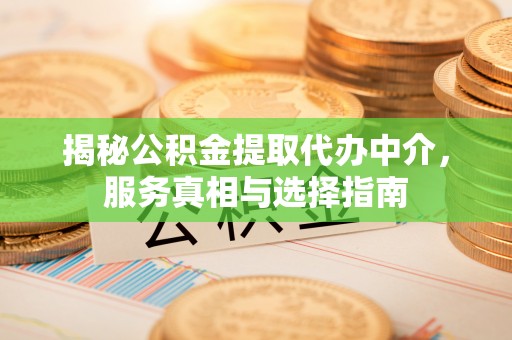 国姓揭秘公积金提取代办中介，服务真相与选择指南