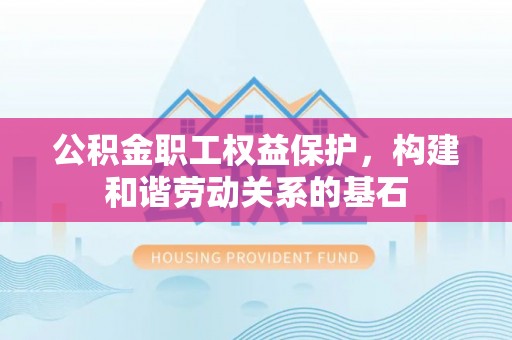国姓公积金职工权益保护，构建和谐劳动关系的基石