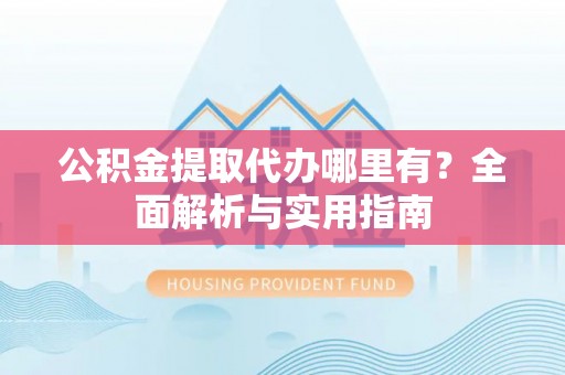 国姓公积金提取代办哪里有？全面解析与实用指南