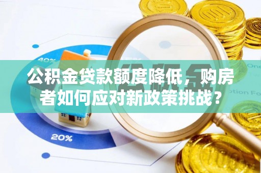 国姓公积金贷款额度降低，购房者如何应对新政策挑战？